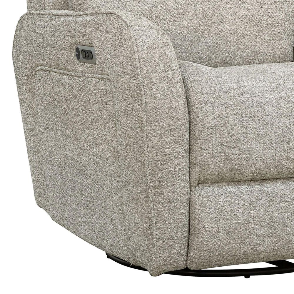 Simeon Collection Quest Power Swivel Glider Recliner in Upgrade Muslin, , large