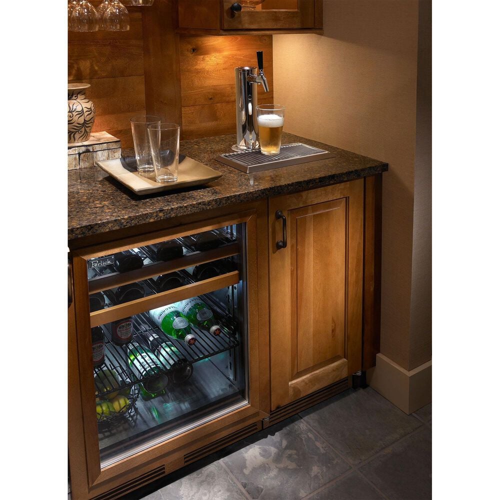 Perlick Outdoor Signature Series 2.8 Cu. Ft. Beverage Dispenser with Left Hinge in Stainless Steel and Panel Ready, , large