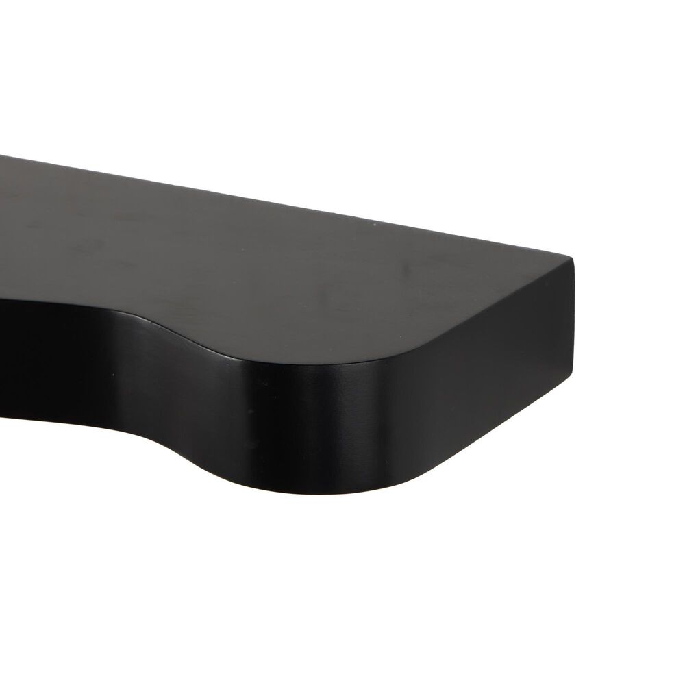 Maple and Jade 3-Piece Handmade Wall Shelf Set in Black, , large
