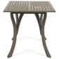 Hearth and Haven Outdoor 31.5 Inch Square Wood Dining Table with Curved Y-Shaped Legs in Gray, , large