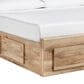 Ashley Hyanna Queen Panel Storage Bed with 2 Under Bed Storage Drawer in Tan Brown, , large