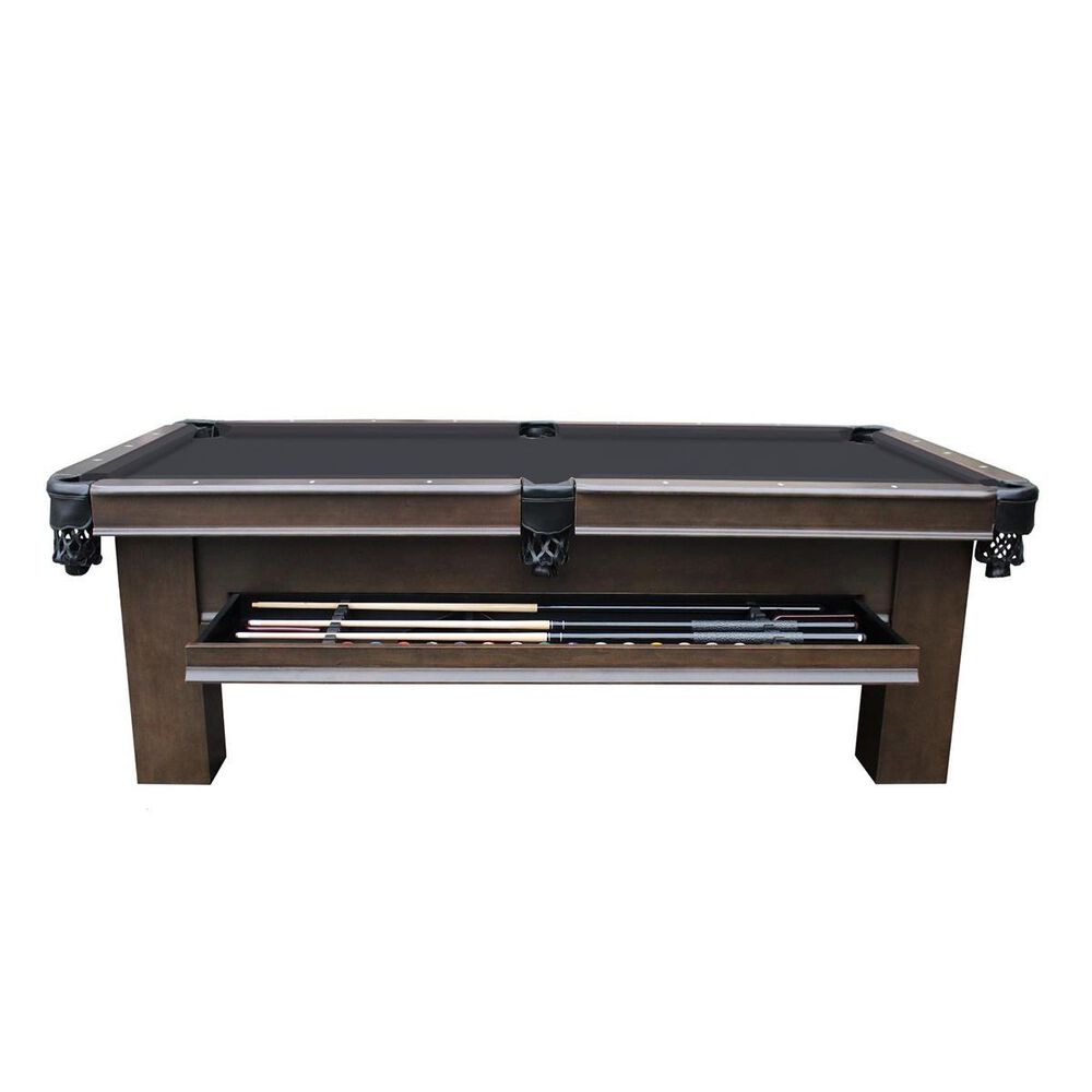 Plank and Hide Elias Pool Table in Shadow Gray, , large