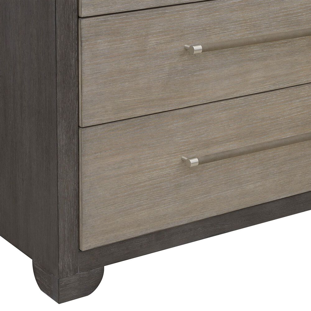 Nicolette Home Anderson Park Dark 5-Drawer Chest in Moose Trail and Frontier Brown, , large