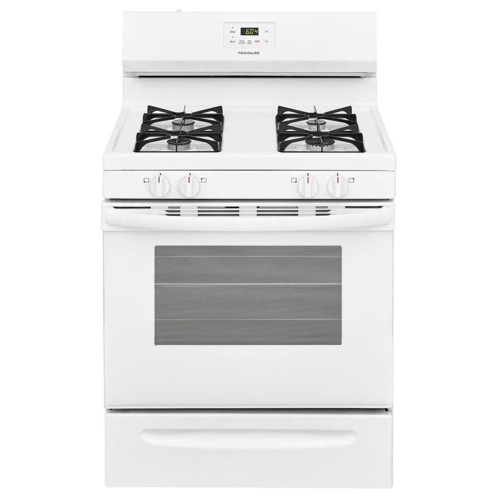Frigidaire 30" Freestanding Manual-Clean Gas Range in White, , large