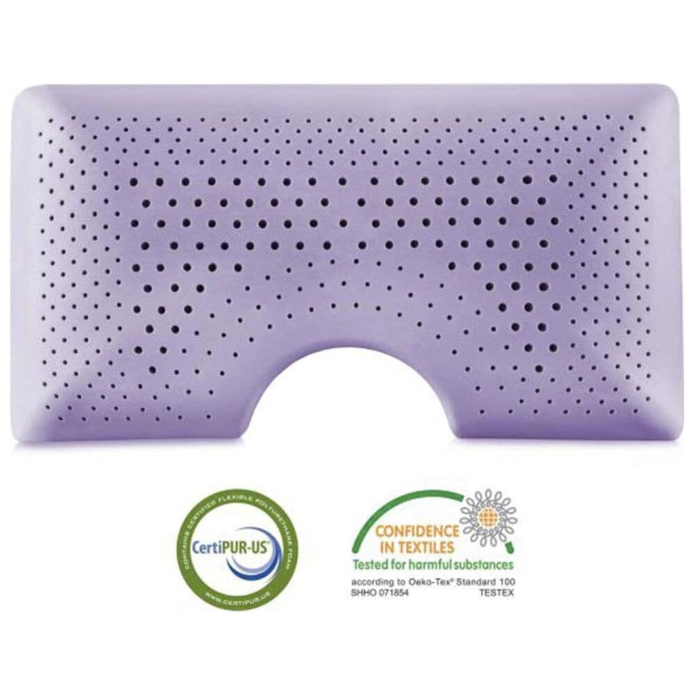 Malouf Shoulder Zoned Dough + Lavender Cooling Queen Pillow, , large