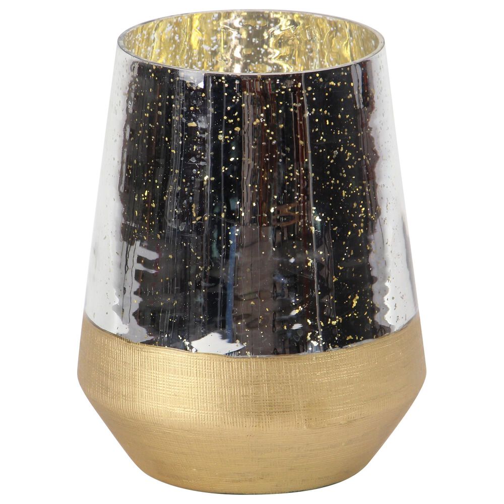 Maple and Jade Modern Candlestick Holder in Gold and Silver, , large