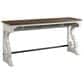Hawthorne Furniture Drake Sofa Console Table in Rustic White and French Oak, , large