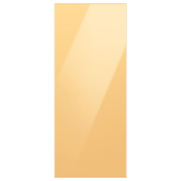 Samsung Bespoke 3-Door French Door Refrigerator Top Panel in Sunrise Yellow Glass, , large