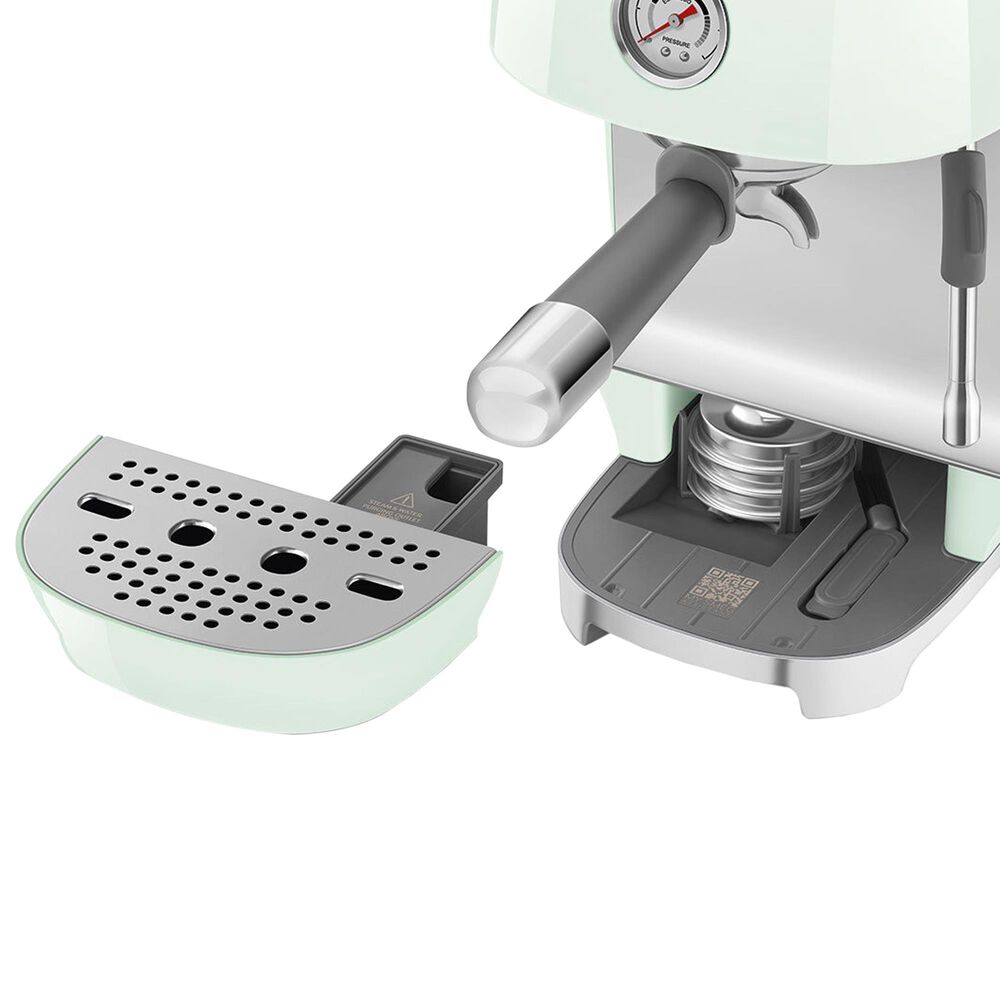 SMEG Retro Style 47 Oz Espresso and Cold Brew Coffee Machine in Pastel Green, , large