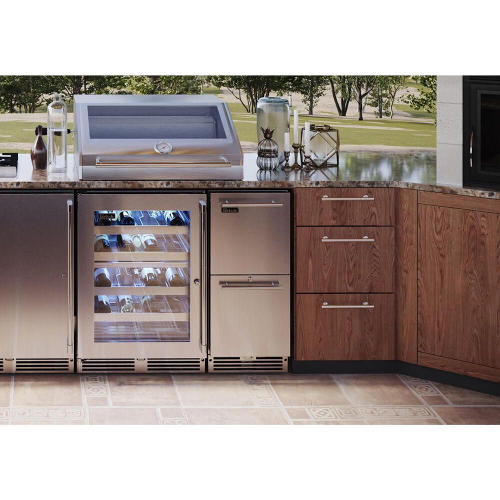 Perlick 2.8 Cu. Ft. Outdoor Signature Series Marine Built-In Counter Depth Drawer Refrigerator in Stainless Steel, , large