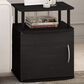 HOMLUX End Table with Open Shelf in Black, , large