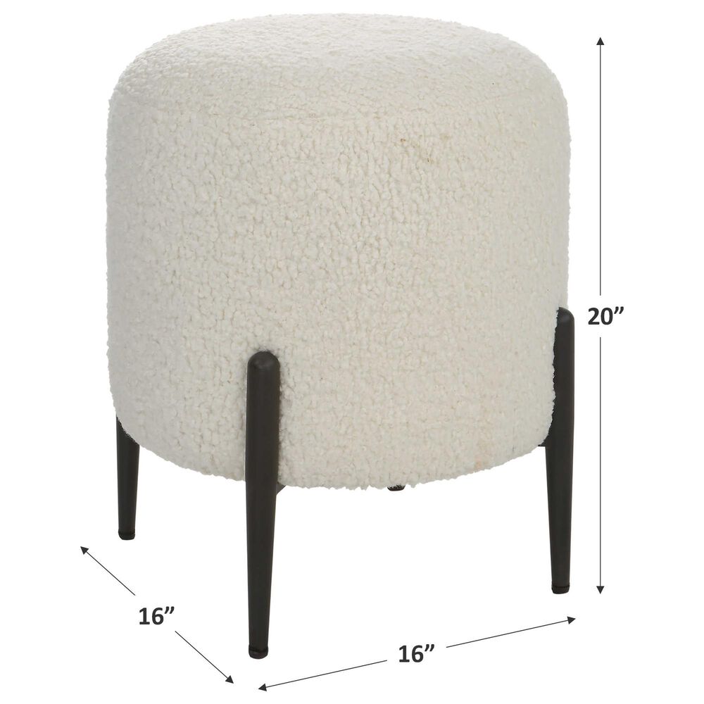 Uttermost Arles Ottoman in White, , large