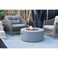 Elementi Fire Tramore Round Natural Gas Fire Table in Gray, , large