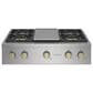 Monogram 36" Professional Gas Rangetop with 4 Burners and Griddle in Stainless Steel, , large