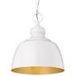 Golden Lighting Holmes 1-Light Mini Pendant in Matte White, , large