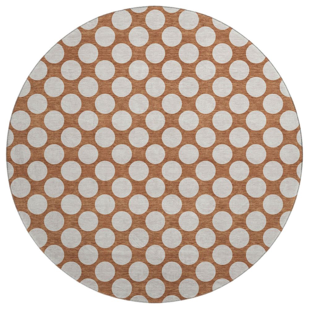 Dalyn Rug Company The Reserve TR13 Paprika 8" Round Indoor/Outdoor Area Rug, , large