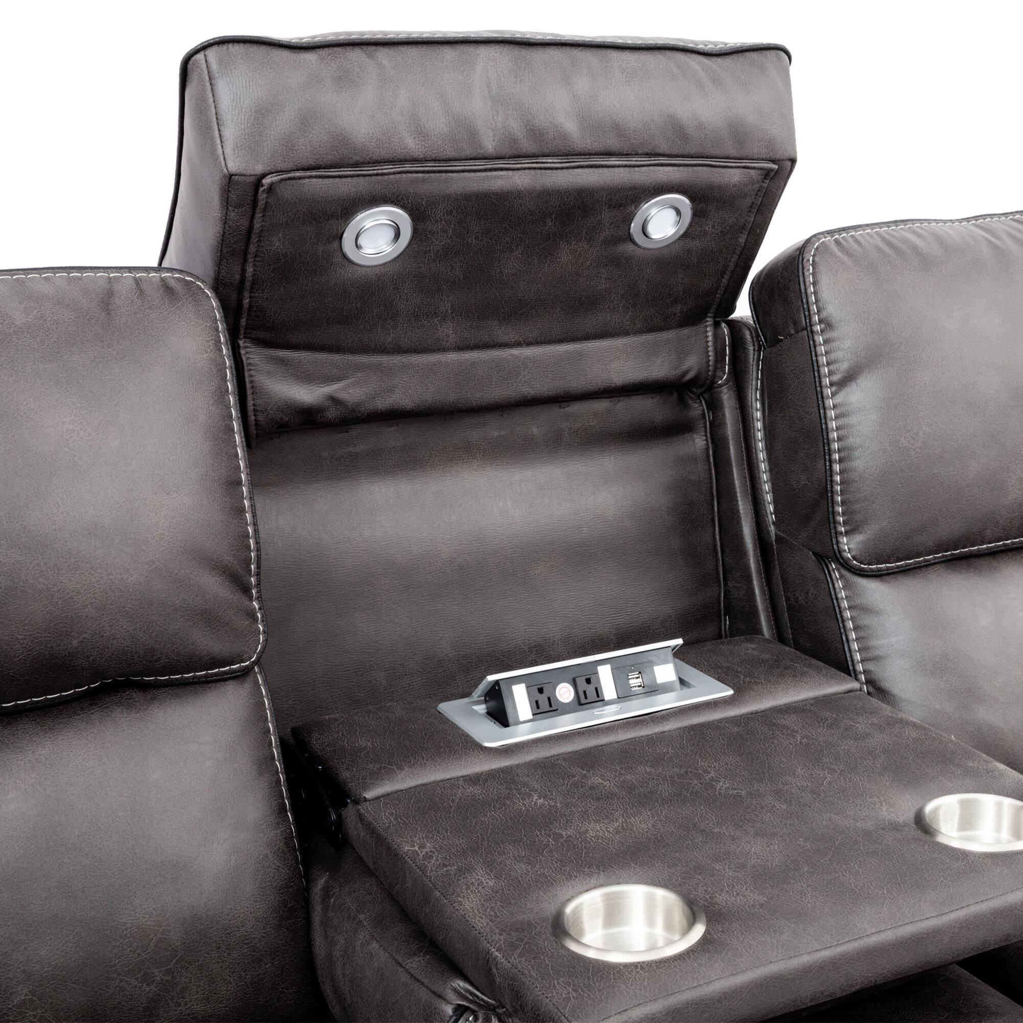 Oxford Furniture 3-Piece Power Reclining Living Room Set in in