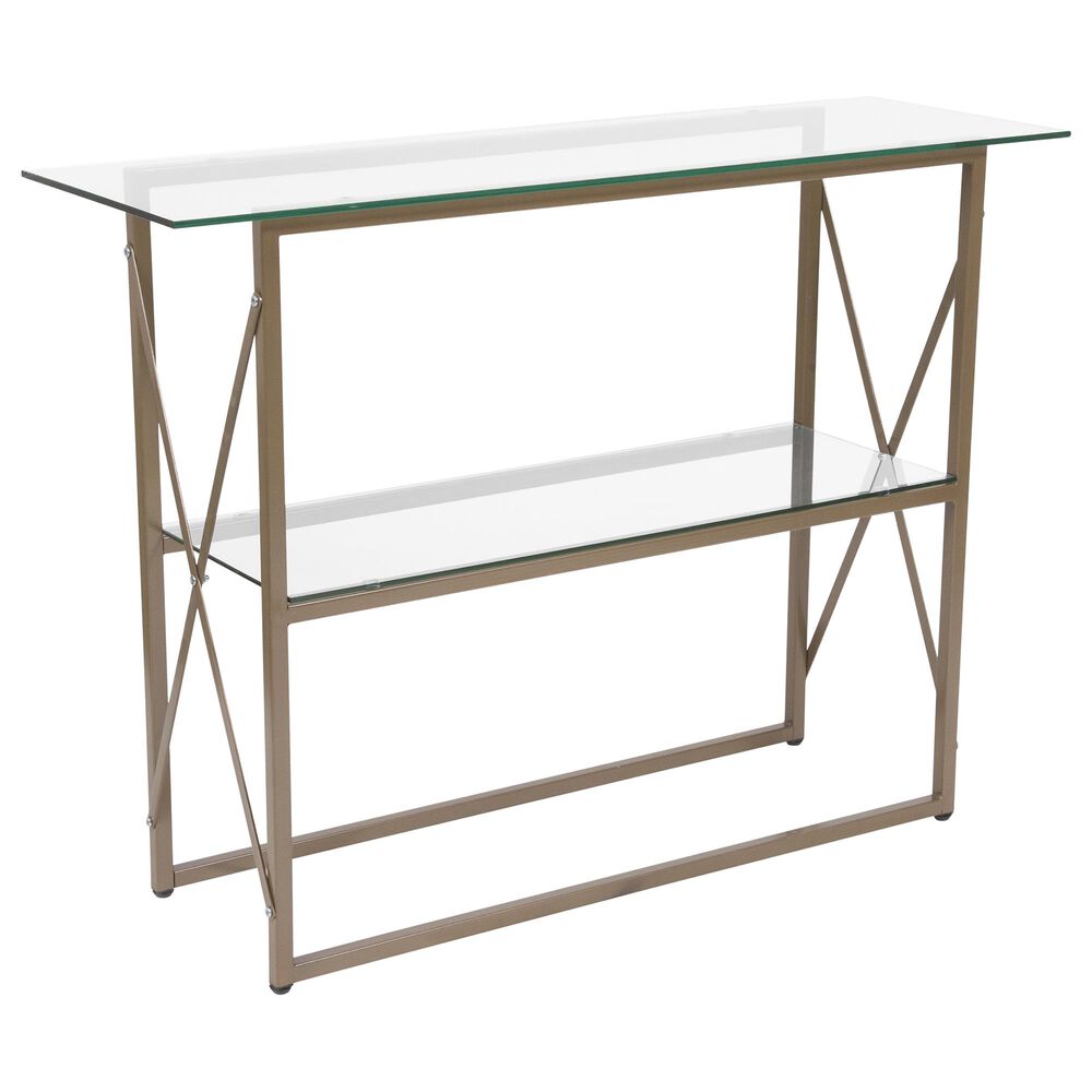 Flash Furniture Mar Vista Console Table in Gold, , large