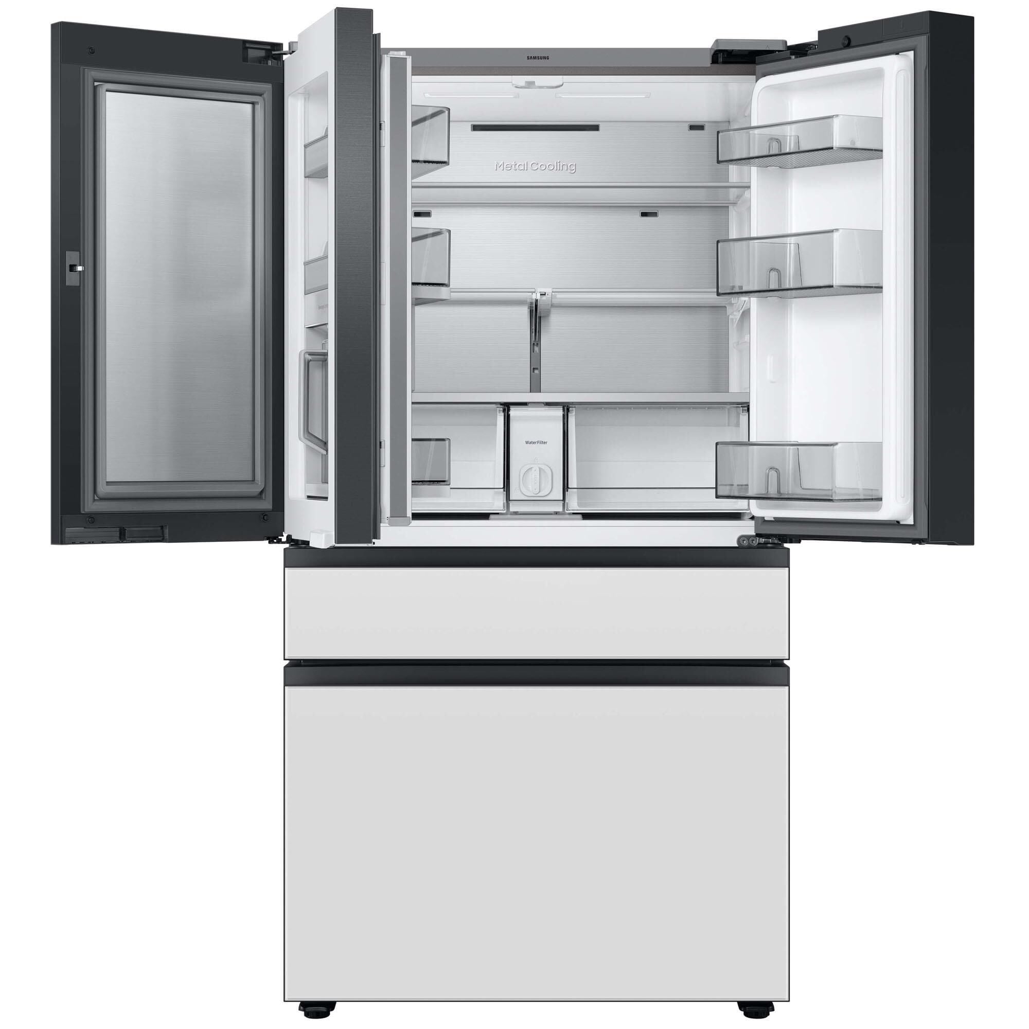 Counter depth glass door refrigerator cheap