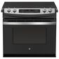 GE Appliances 30" Drop-In Electric Range with Self-Cleaning Oven in Stainless Steel, , large