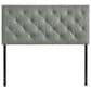 Modway Theodore Upholstered Fabric Queen Headboard in Gray, , large