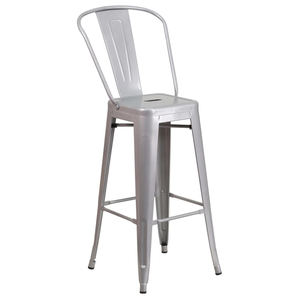 Flash Furniture 30" Barstool in Gray, , large