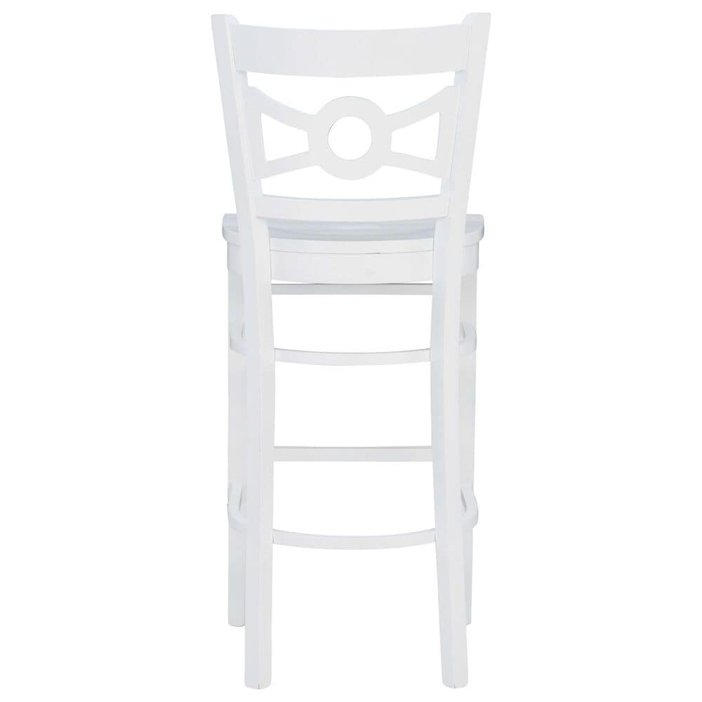 Linon Home Decor Teresa Bar Stool in White, , large