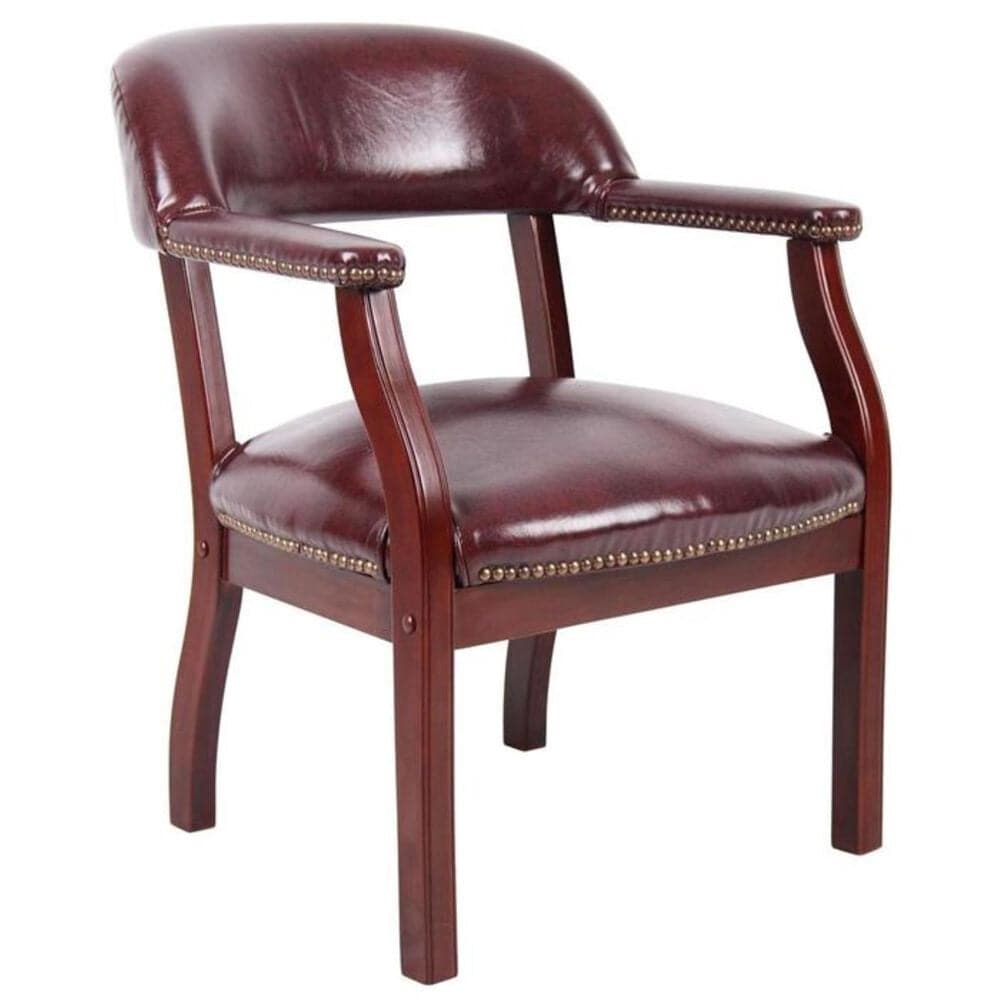 Regal Co. Captain"s Chair in Burgundy, , large