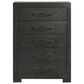 Mayberry Hill Allan 5-Drawer Chest in Black, , large