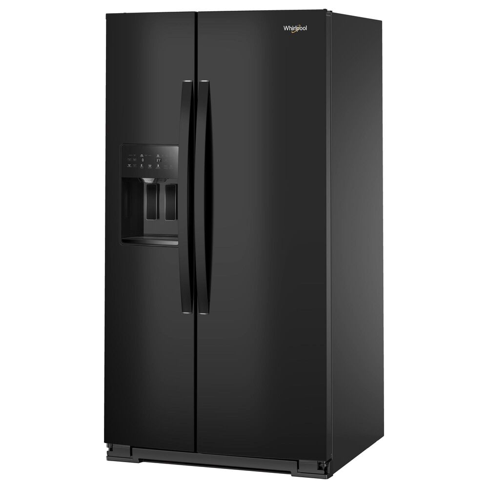 Whirlpool 28.7 Cu. Ft. Freestanding Side by Side Refrigerator in Black, , large