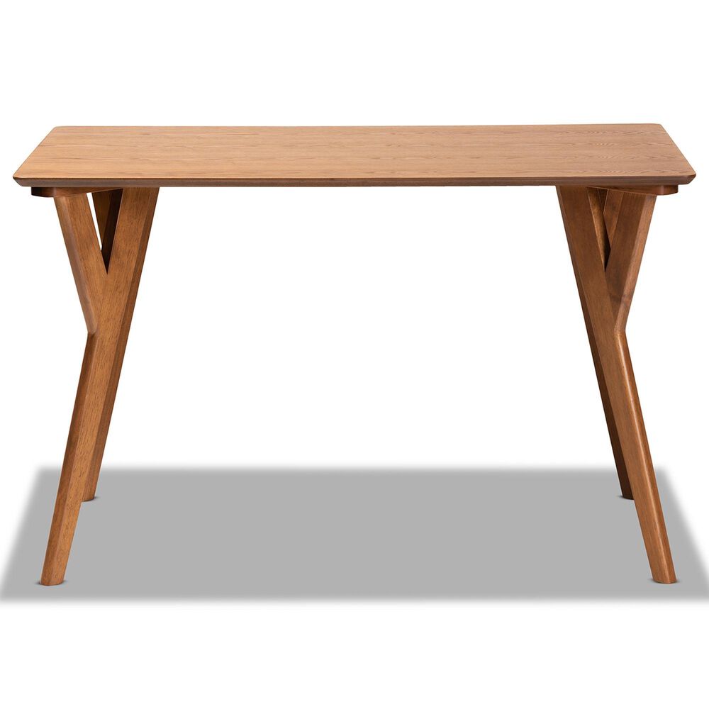 Baxton Studio Sahar Dining Table in Walnut Brown - Table Only, , large