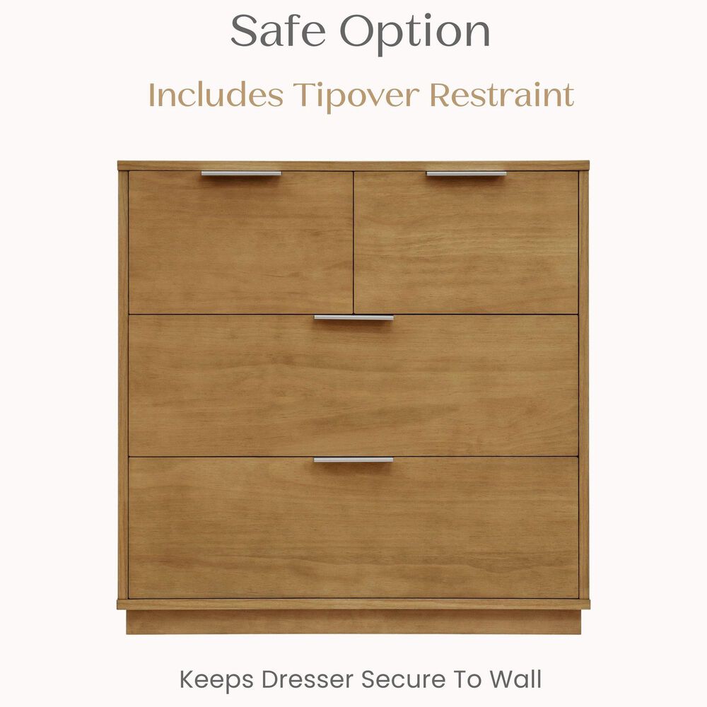 Delta Children Forever 4-Drawer Dresser with Changing Top in Acorn, , large