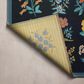 Rifle Paper Co Perennial Wildflower 2"5" x 7"8" Black Runner, , large