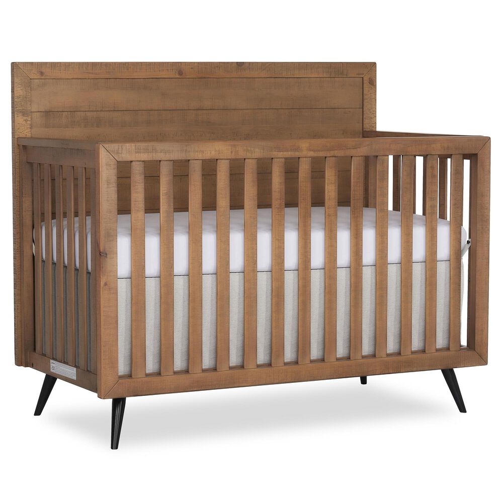 Evolur Stilnovo 4- In- 1 Convertible Crib in Sugar Cane, , large