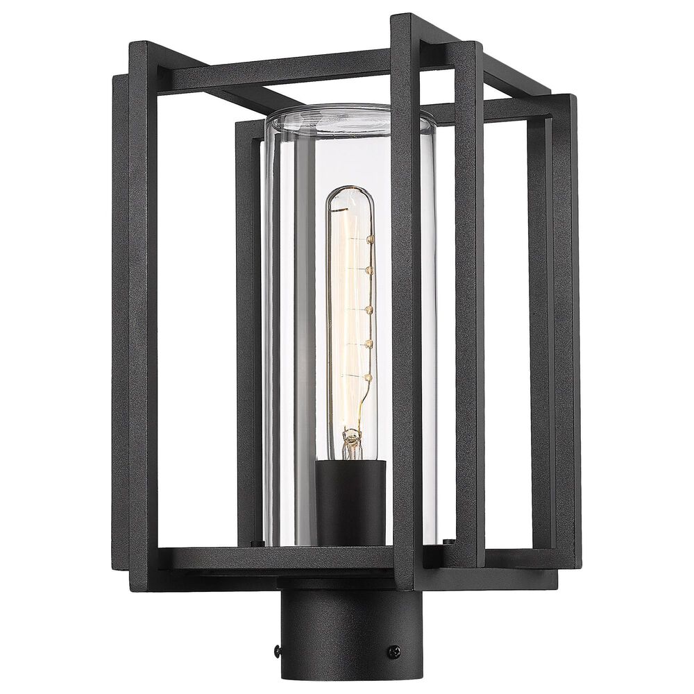 Golden Lighting Tribeca 1-Light Patio Post Mount in Natural Black, , large