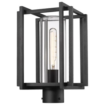 Golden Lighting Tribeca 1-Light Patio Post Mount in Natural Black, , large
