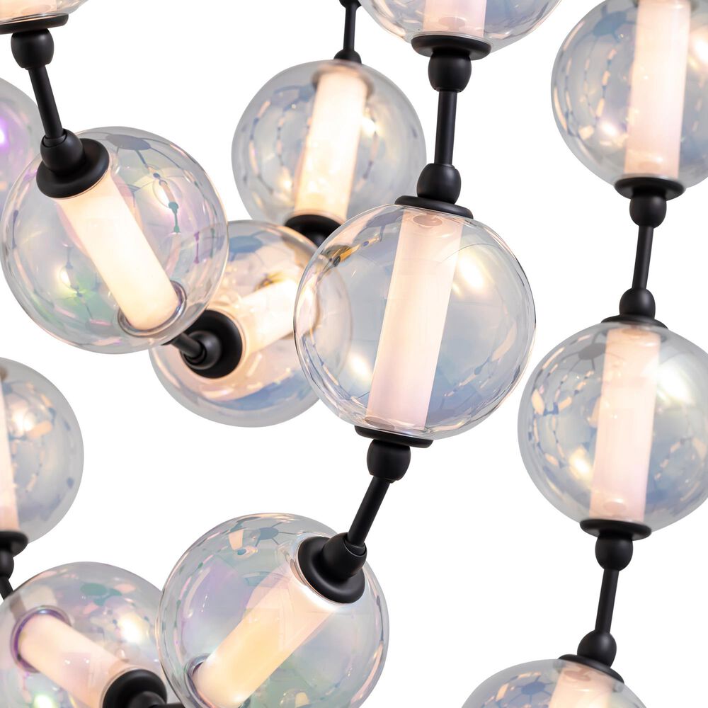 Golden Lighting Pearla 34" LED Pendant in Matte Black, , large