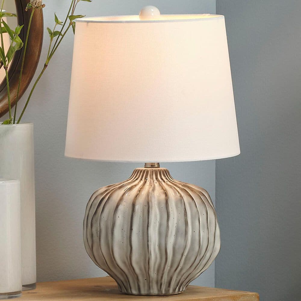 Splendor Living Fairview Table Lamp in Grey, , large