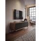 BDI Plume 80" 4-Door Media Cabinet in Walnut and Bronze, , large