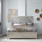 Belle Furnishings Belmar 4 Piece King Bedroom Set in Washed Taupe and Silver Champagne, , large