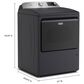 Maytag 5.2 Cu. Ft. Smart Top Load Washer and 7.4 Cu. Ft. Smart Gas Top Load Dryer Laundry Pair in Midnight Steel, , large