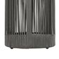 Hearth and Haven 2-Piece Outdoor Coffee Table and Side Table Set with Woven Rope Design in Grey and Teak, , large