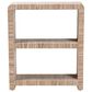 Baxton Studio Lucy 35" Bohemian Bookcase with Open Shelves in Natural, , large