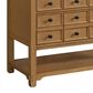 James Martin Malibu 48" Single Bathroom Vanity in Amber Birch with 3 cm Parisien Bleu Quartz Top and Rectangular Sink, , large