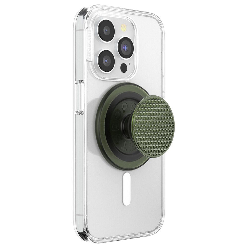 PopSockets Riviera PopGrip for MagSafe in Olive Triangle Knurl, , large