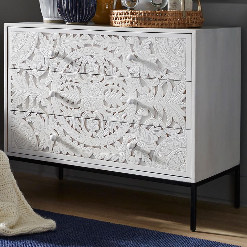 Liberty Woodlyn 3-Drawer Accent Cabinet in White, , large