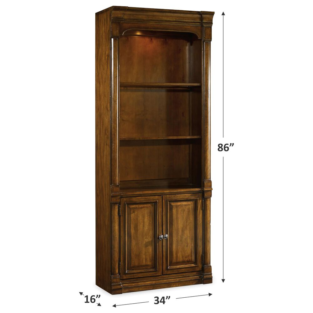 Hooker Furniture Tynecastle Bunching Bookcase in Warm Chestnut, , large