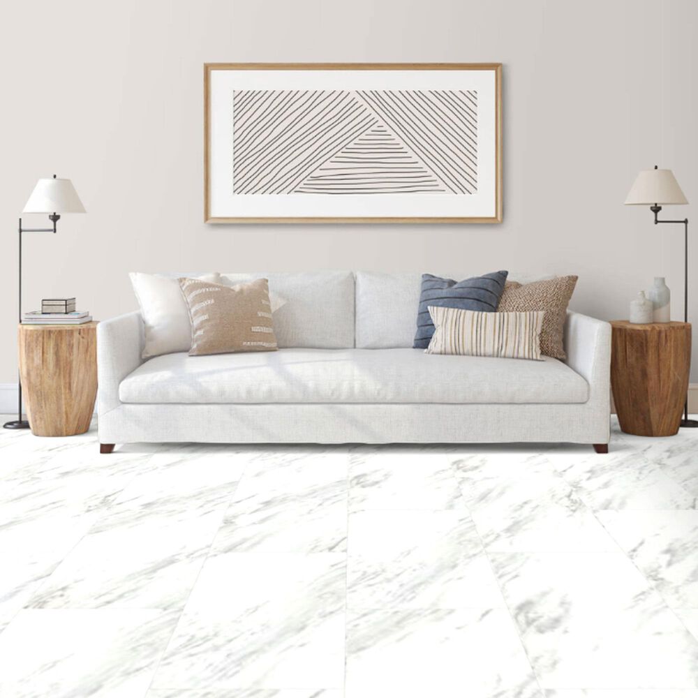 Tru-Cor PBE Tile Carrara Taupe 16&quot; x 32&quot; Luxury Vinyl Tile, , large