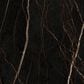 CASABIANCA HOME Totem Manual Dining Table with Walnut Base and Black Marbled Porcelain , , large