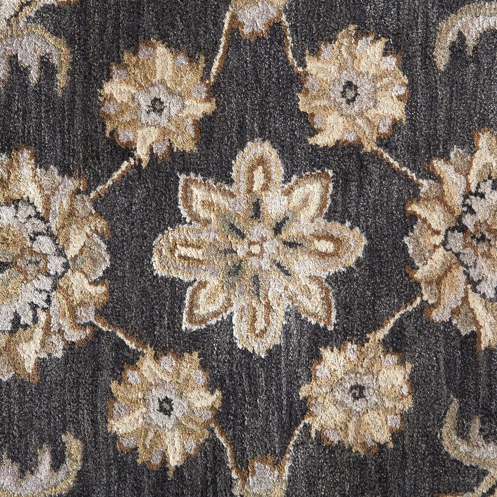 Feizy Eaton 8&#39; x 11&#39; Charcoal Area Rug, , large